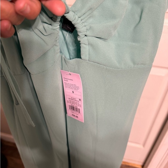 Wild Fable Chiffon Midi Dress | Sweetheart Neckline, High-Low Hem Size S NWT - Picture 7 of 12